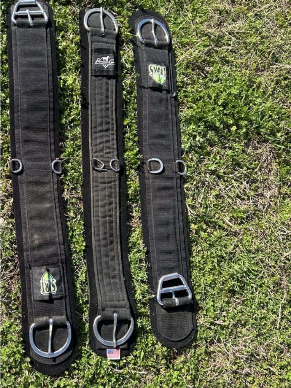 Black Horse Girth Set